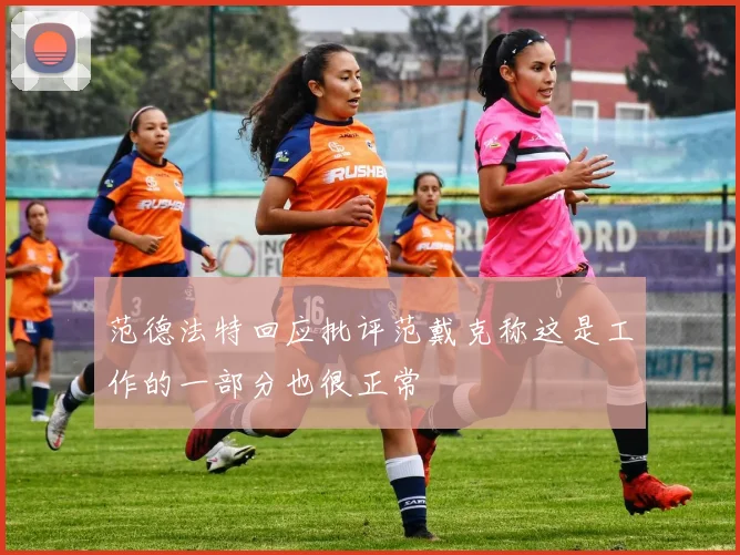 范德法特回应批评范戴克称这是工作的一部分也很正常